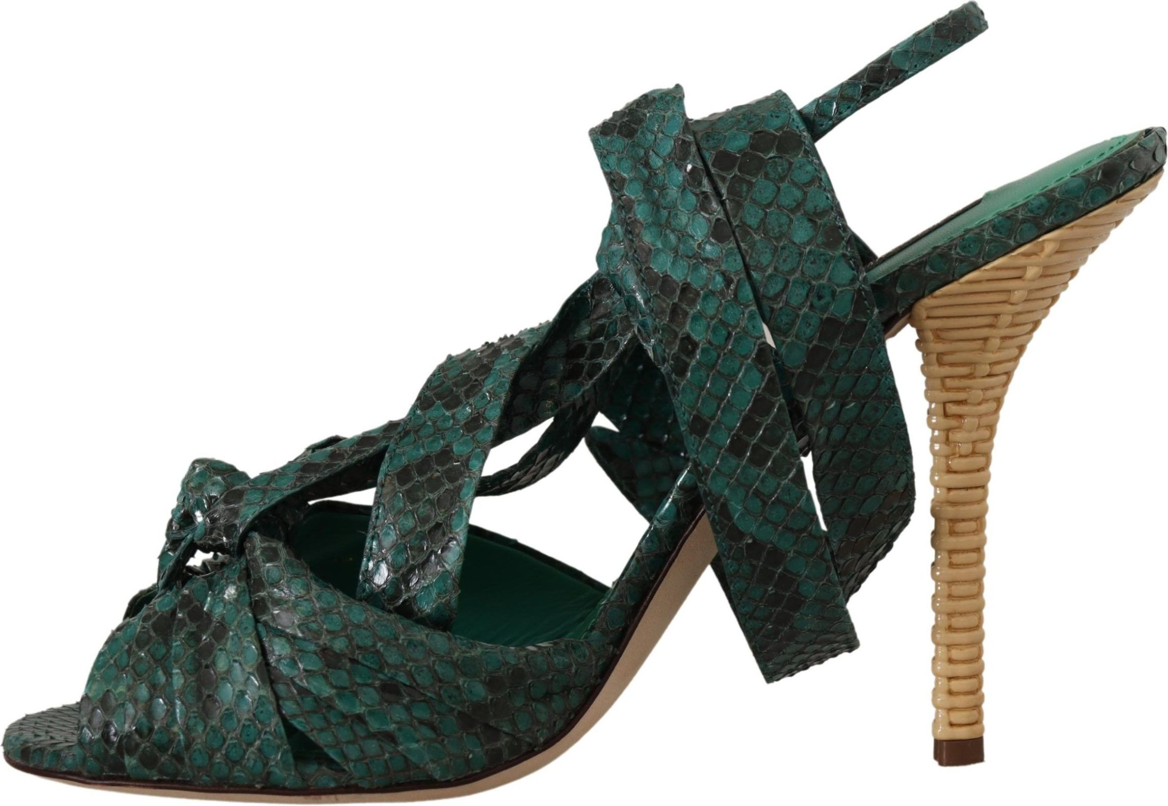 Sandaletten Dolce & Gabbana mit Schlangenlederriemen