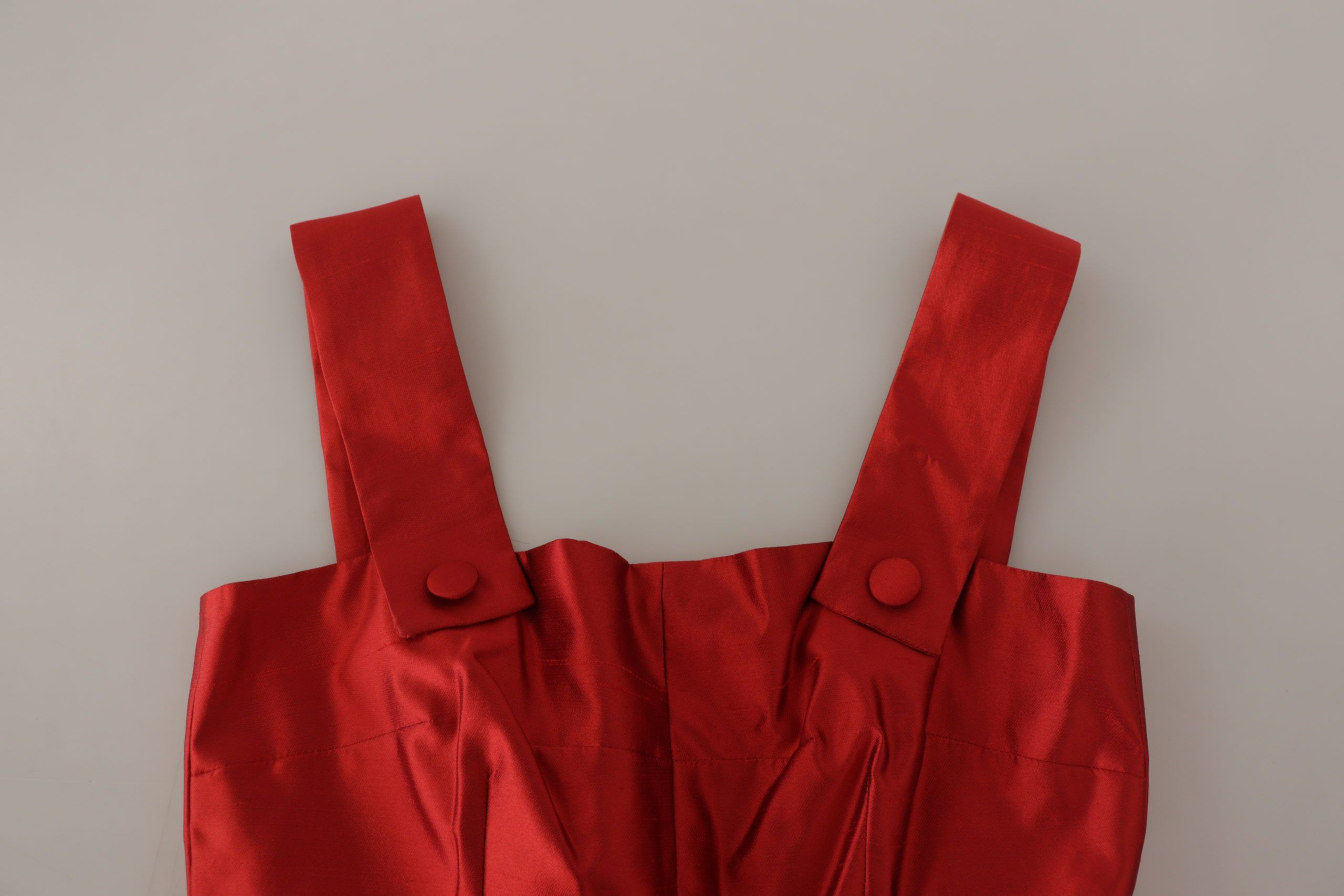 Dress Dolce & Gabbana A-line Pleated Satin Silk