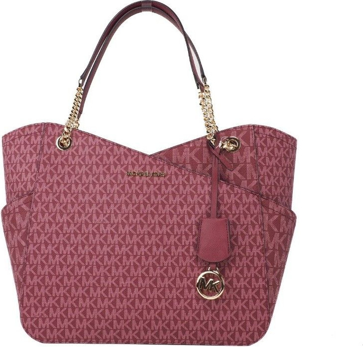 Shoulder Tote Bag Michael Kors Jet Set Mulberry Signature