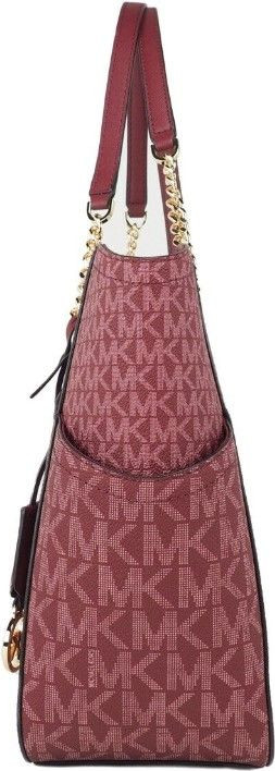 Shoulder Tote Bag Michael Kors Jet Set Mulberry Signature