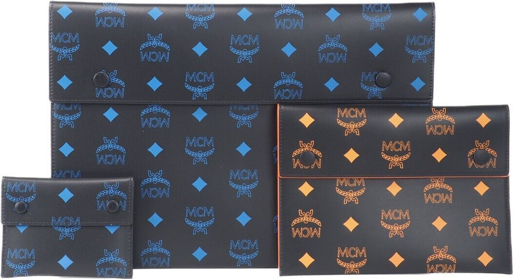 Сумка-клатч MCM Черный Signature Visetos Набор Чехлов