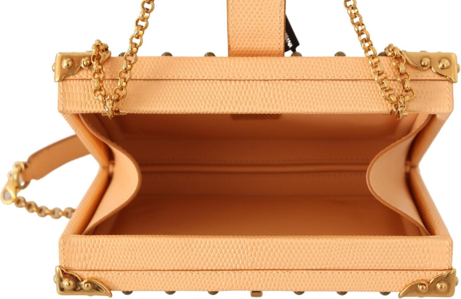 Shoulder Clutch Dolce & Gabbana Chic Orange Twist Lock
