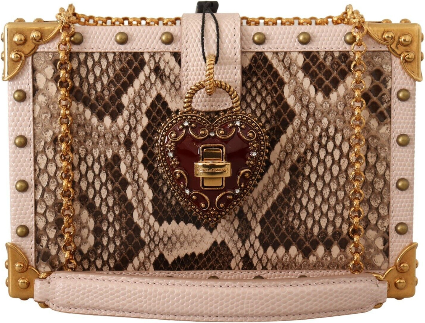 Клатч Dolce & Gabbana Элегантный Розовый Кожа Питон