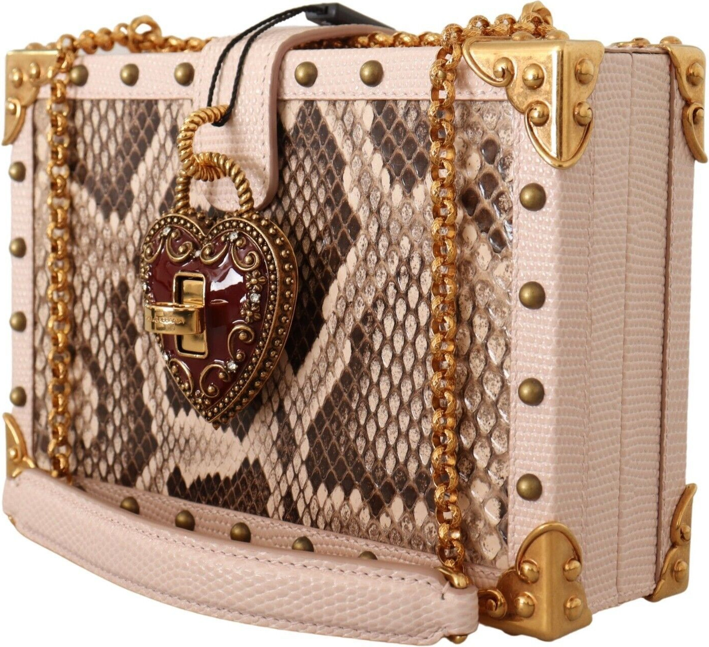 Клатч Dolce & Gabbana Элегантный Розовый Кожа Питон
