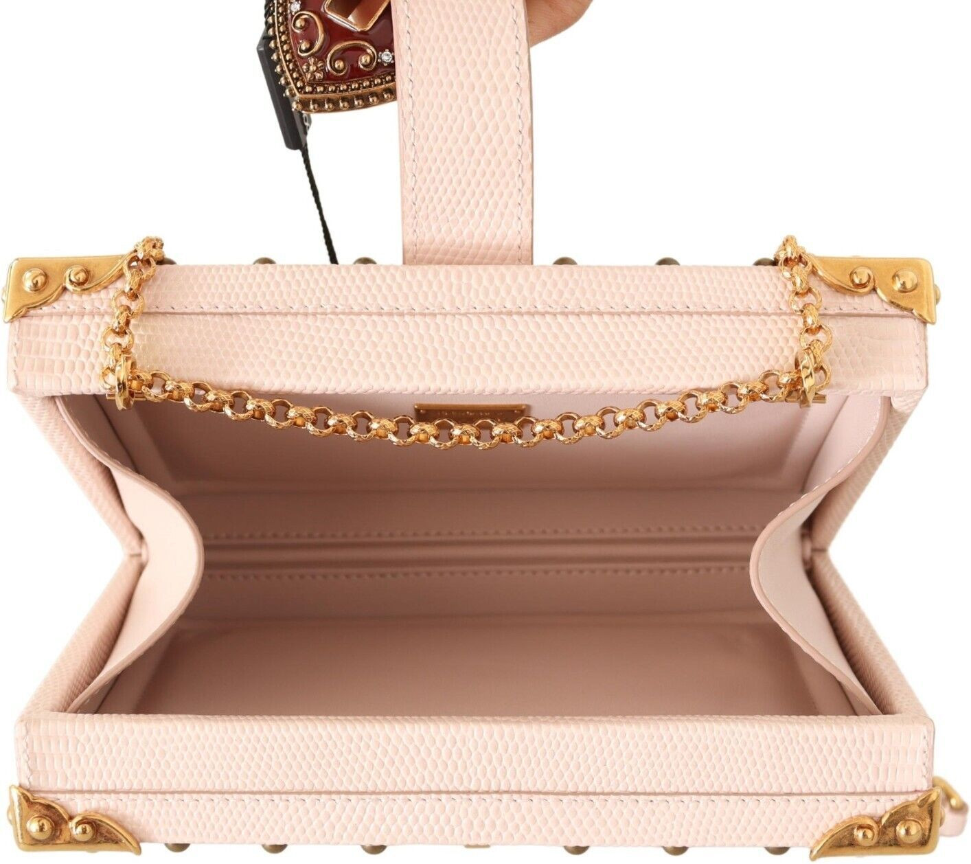 Клатч Dolce & Gabbana Элегантный Розовый Кожа Питон