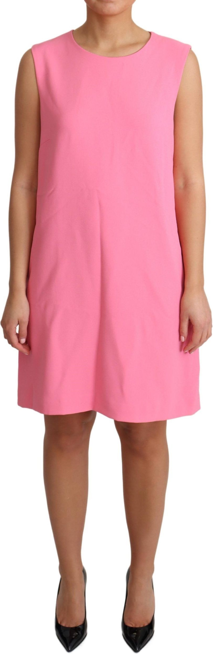 Dress Dolce & Gabbana Pink Shift Sleeveless Knee Length