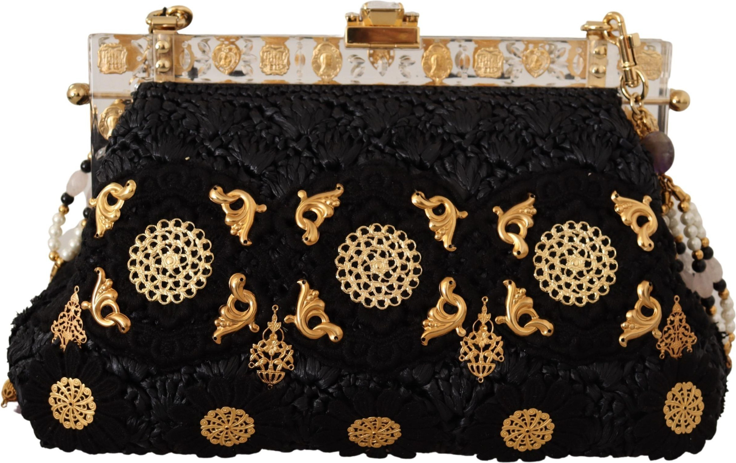 Клатч Dolce & Gabbana Opulent Black Crystal VANDA Evening