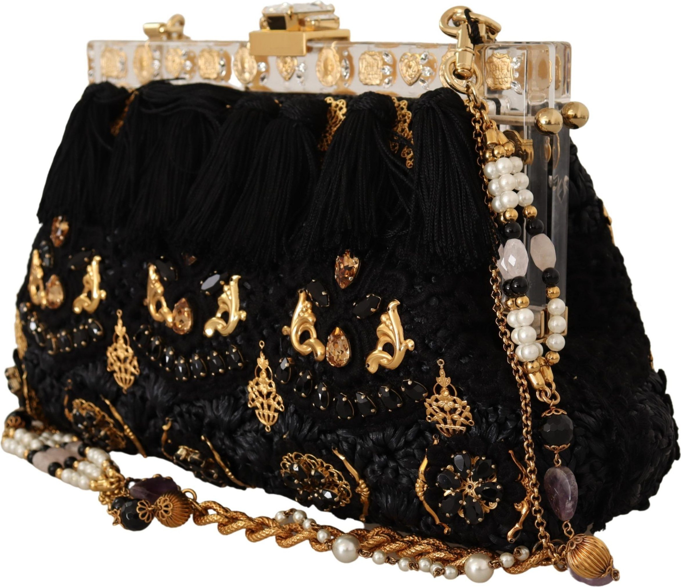 Клатч Dolce & Gabbana Opulent Black Crystal VANDA Evening