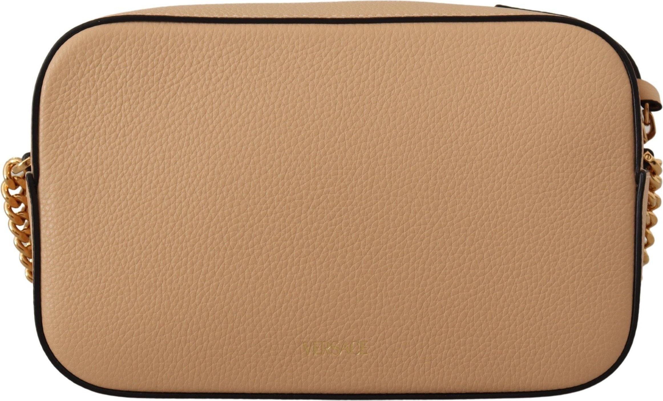 Crossbody Versace Elegant Nude Donli Teri Kamera sumkasi