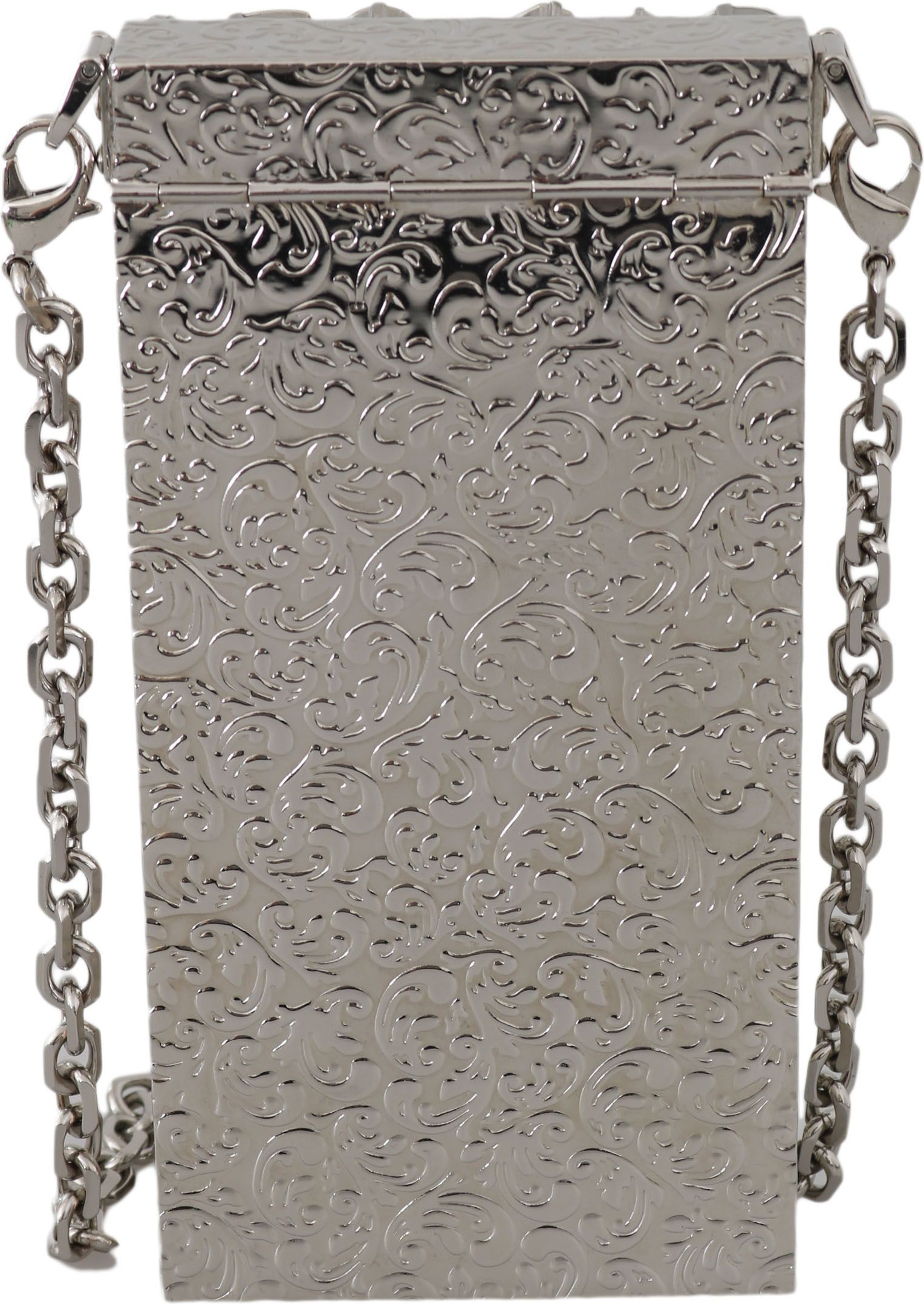 Crossbody Purse Dolce & Gabbana Elegant Silver Crystal Case
