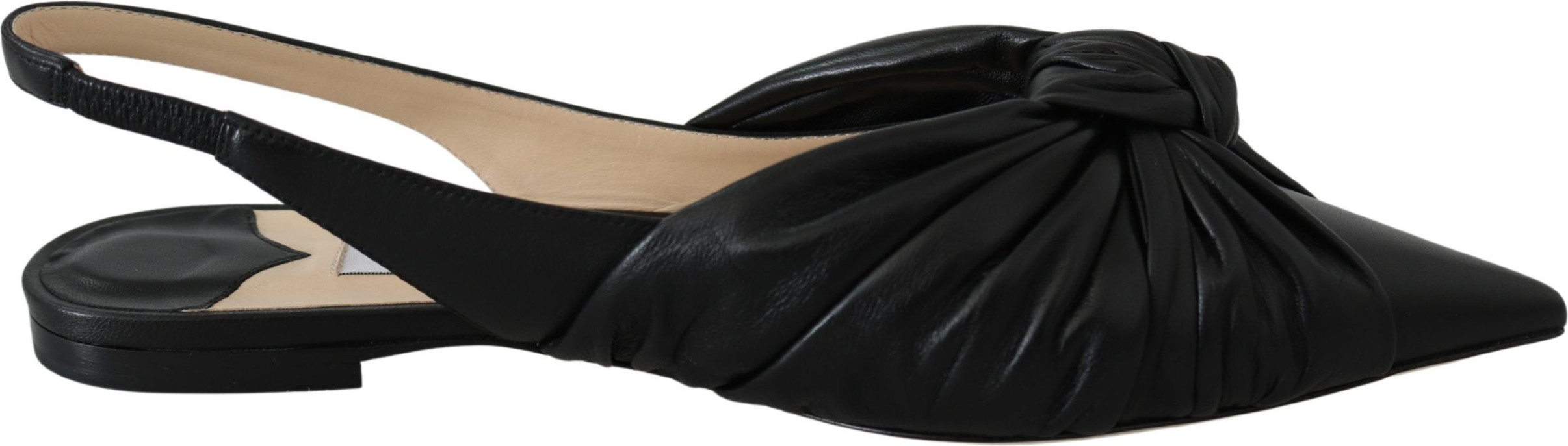 Flats Jimmy Choo Elegant Pointed Toe Leather Flats