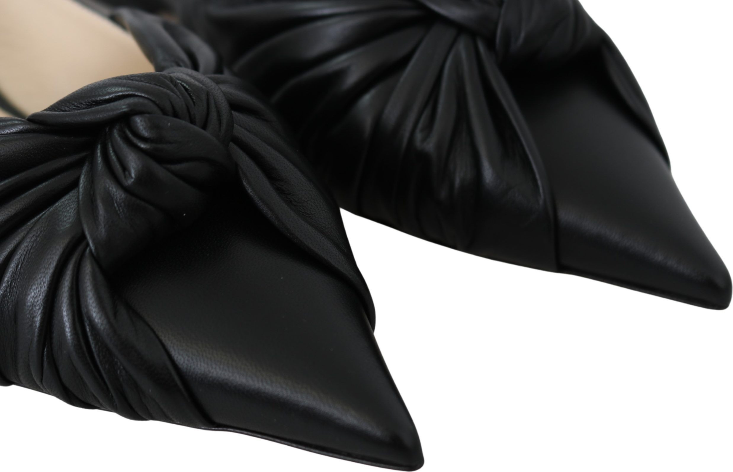 Flats Jimmy Choo Elegant Pointed Toe Leather Flats