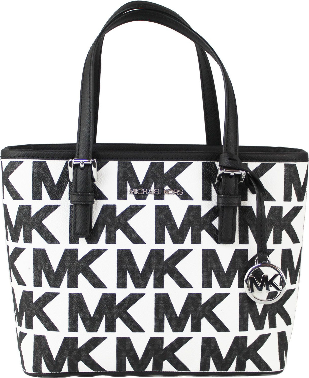 Сумка-тоут Michael Kors Jet Set Small XS Optic White Multi