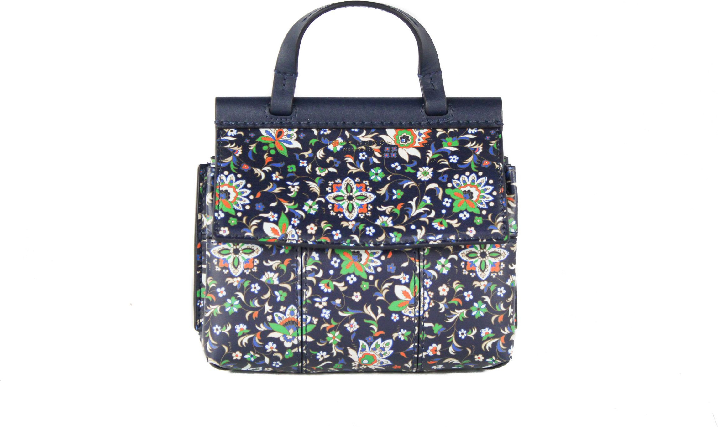 Сумка Tory Burch Block T из кожи Мини Сэтчел