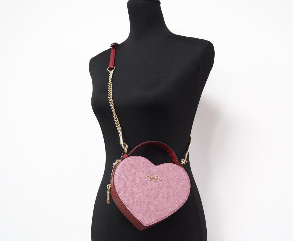 Crossbody Handbag Coach Small Colorblock Heart Crossbody Handbag