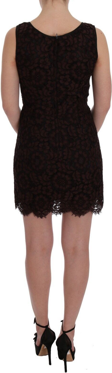Sheath ko'ylak Dolce & Gabbana Bordeaux gulli dantel Ricamo