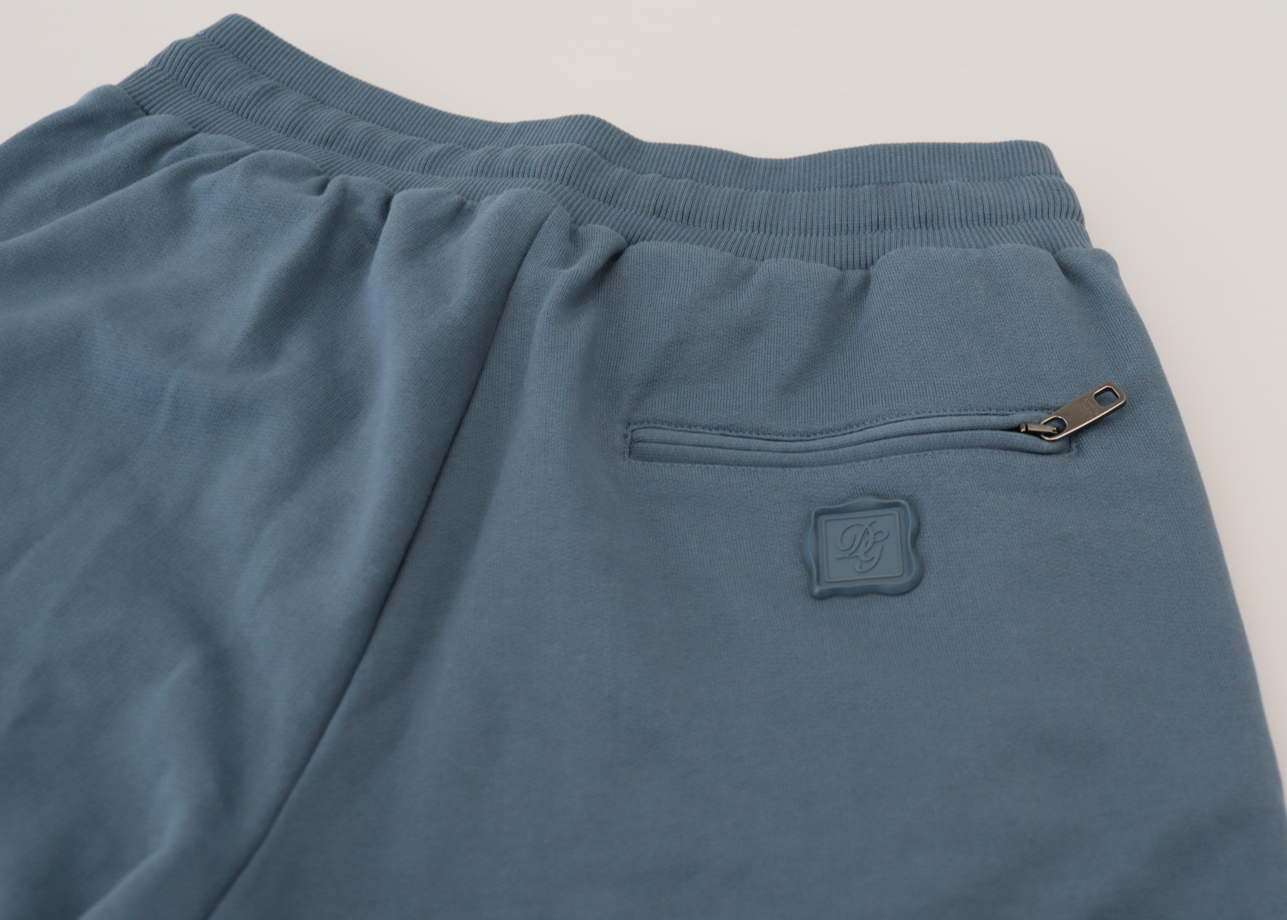 Dolce & Gabbana Bermuda Casual erkaklar shortilari uchun ko'k paxta shortilari