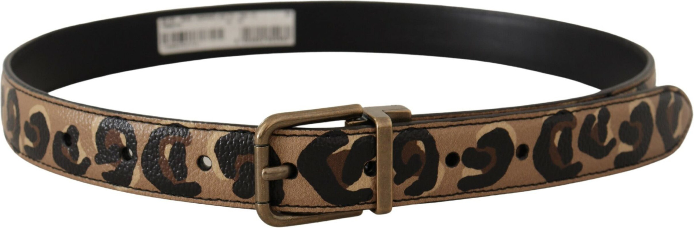 Belt Dolce & Gabbana Chic Engraved Logo Leather Belt