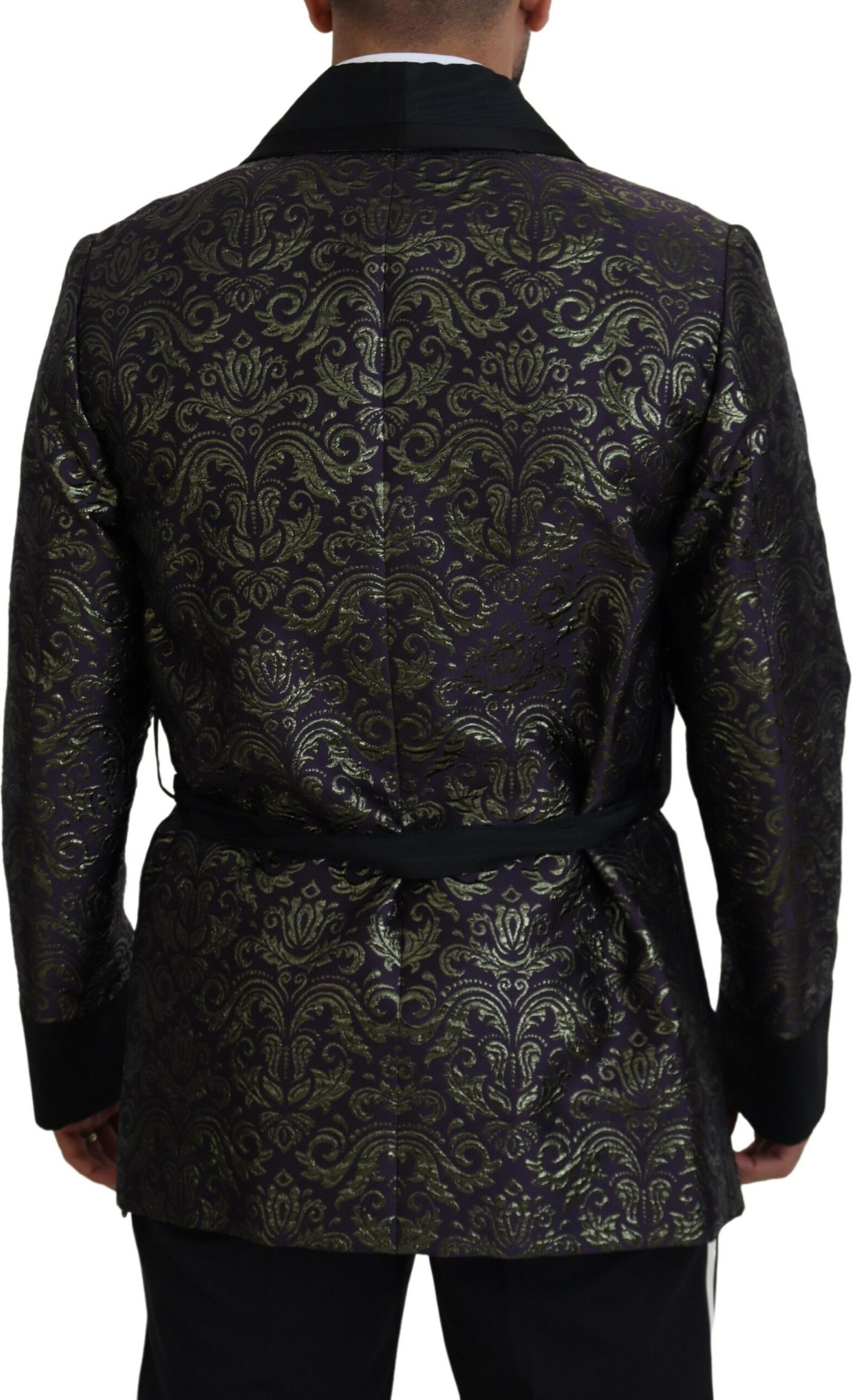 Jacket Dolce & Gabbana Gold Purple Baroque