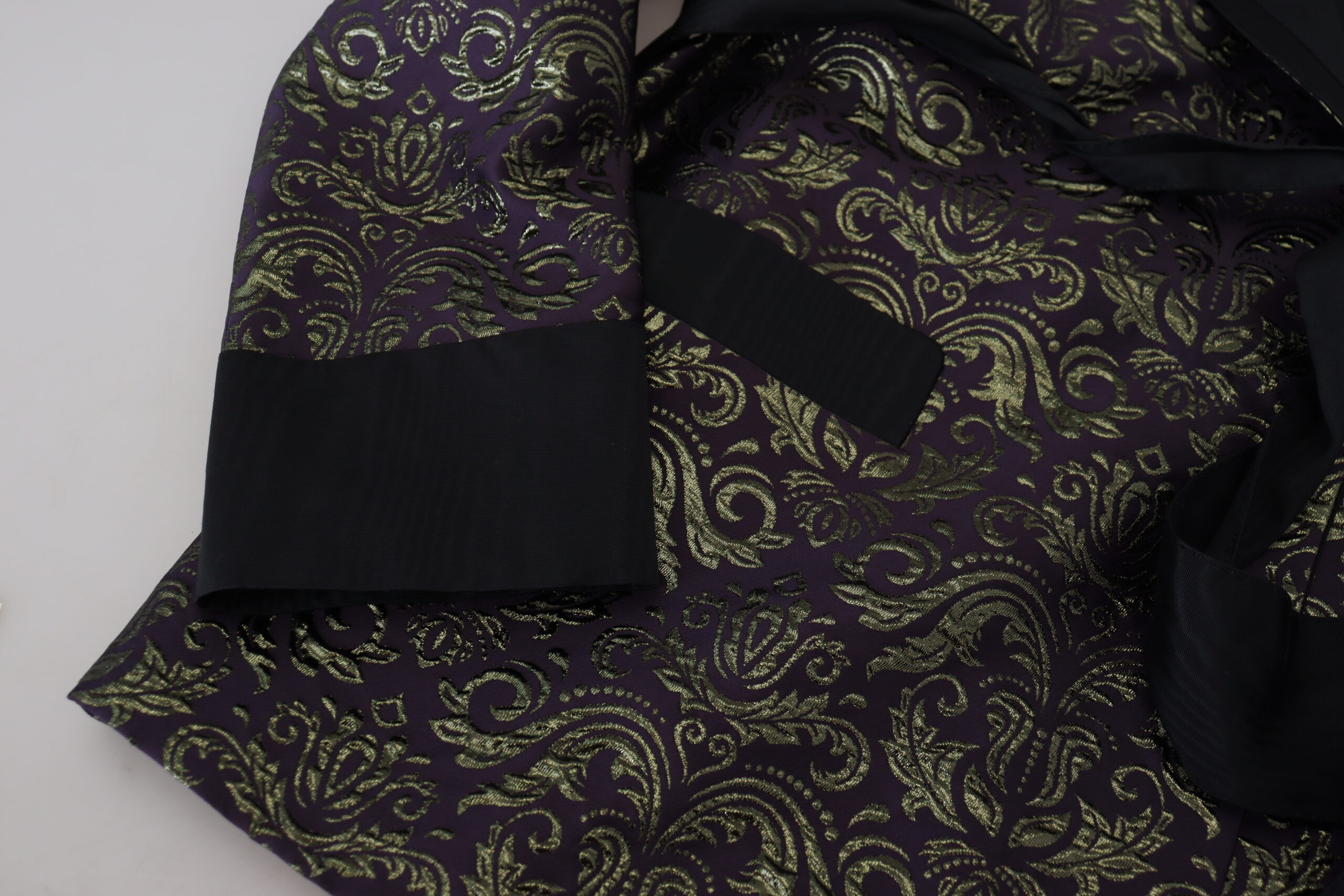 Jacket Dolce & Gabbana Gold Purple Baroque