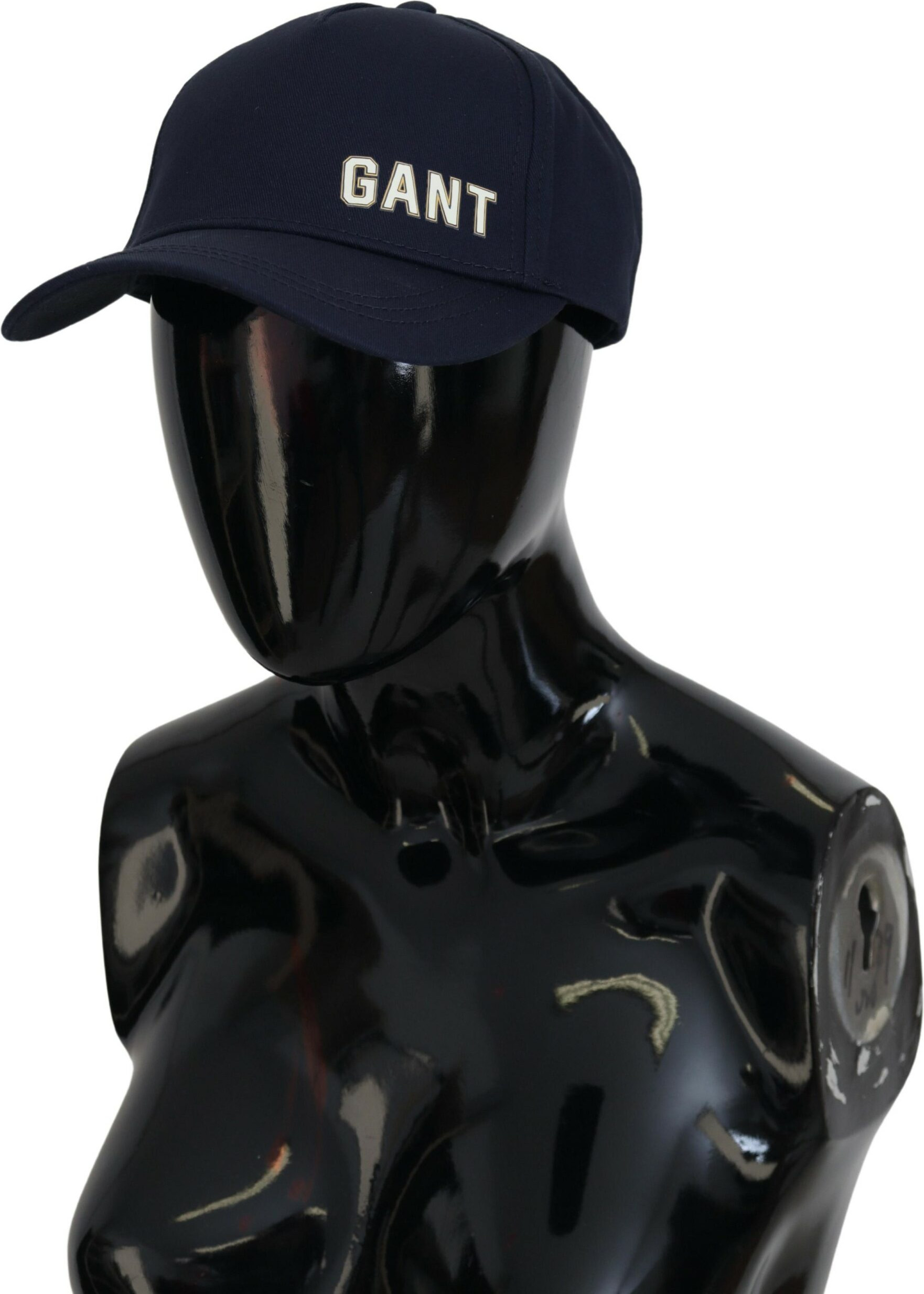 Бейсболка Gant с принтом логотипа, синяя, хлопковая, повседневная кепка
