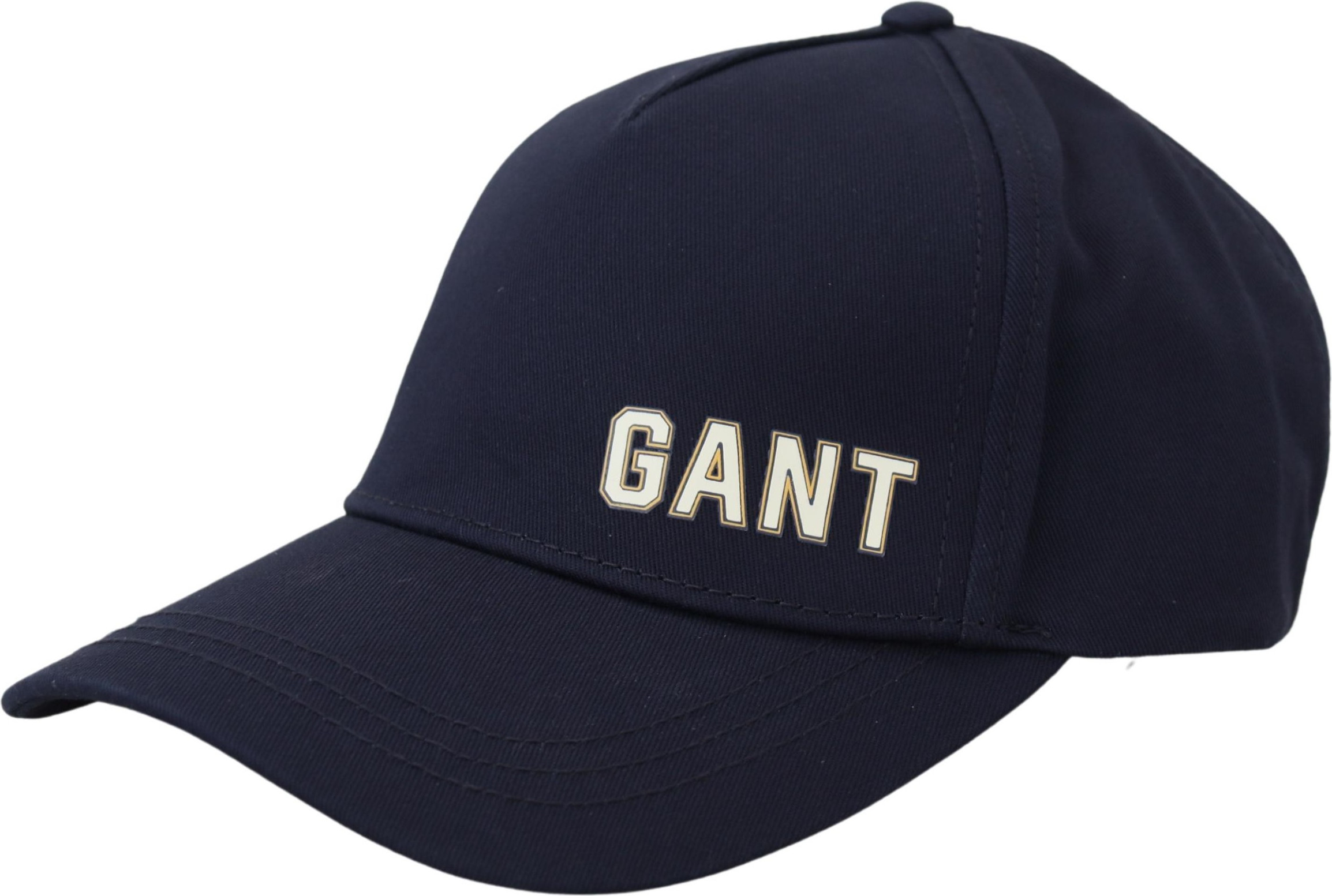 Бейсболка Gant с принтом логотипа, синяя, хлопковая, повседневная кепка