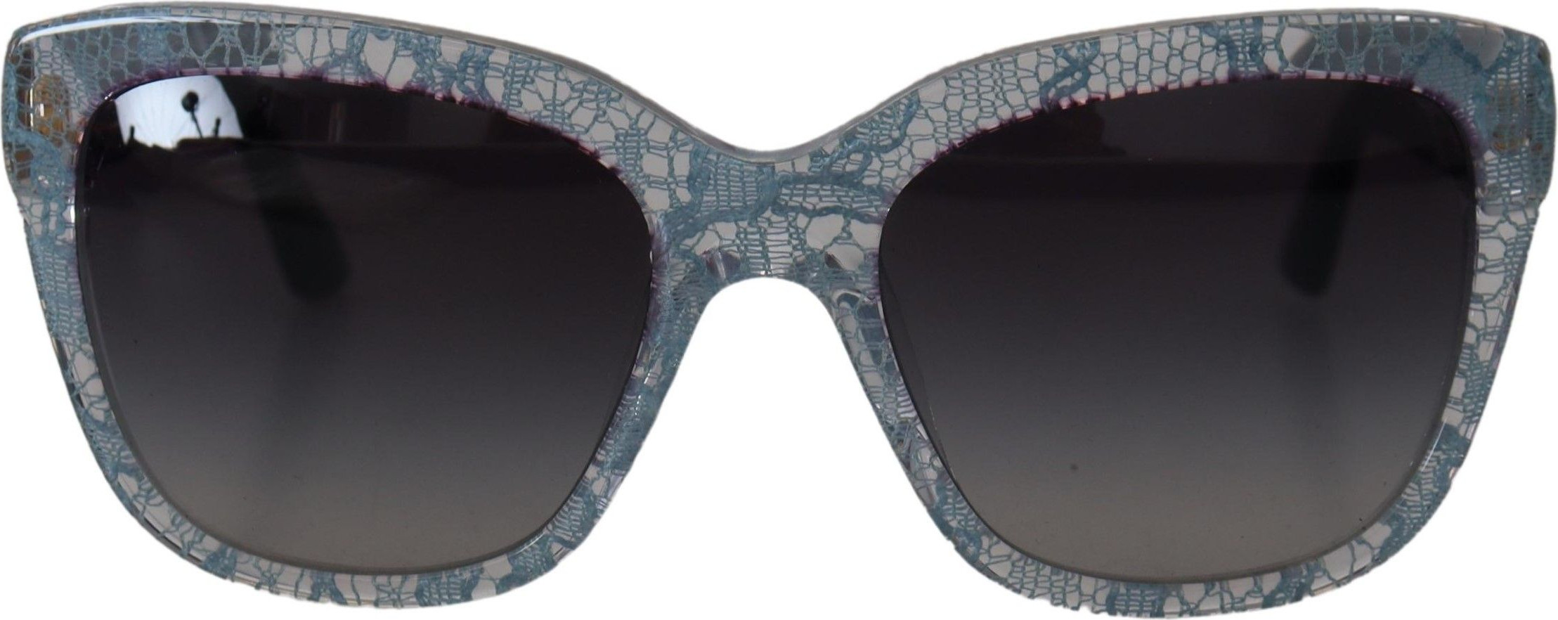 Солнцезащитные очки Dolce & Gabbana Синий кружевной ацетат Прямоугольная форма