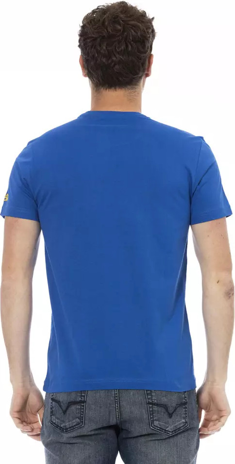 T-Shirt Trussardi Blue Cotton Men