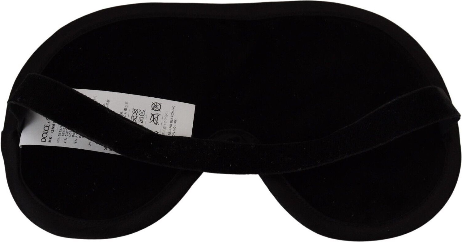 Dolce & Gabbana Elegant Silk-Blend Crown ko'z maskasi