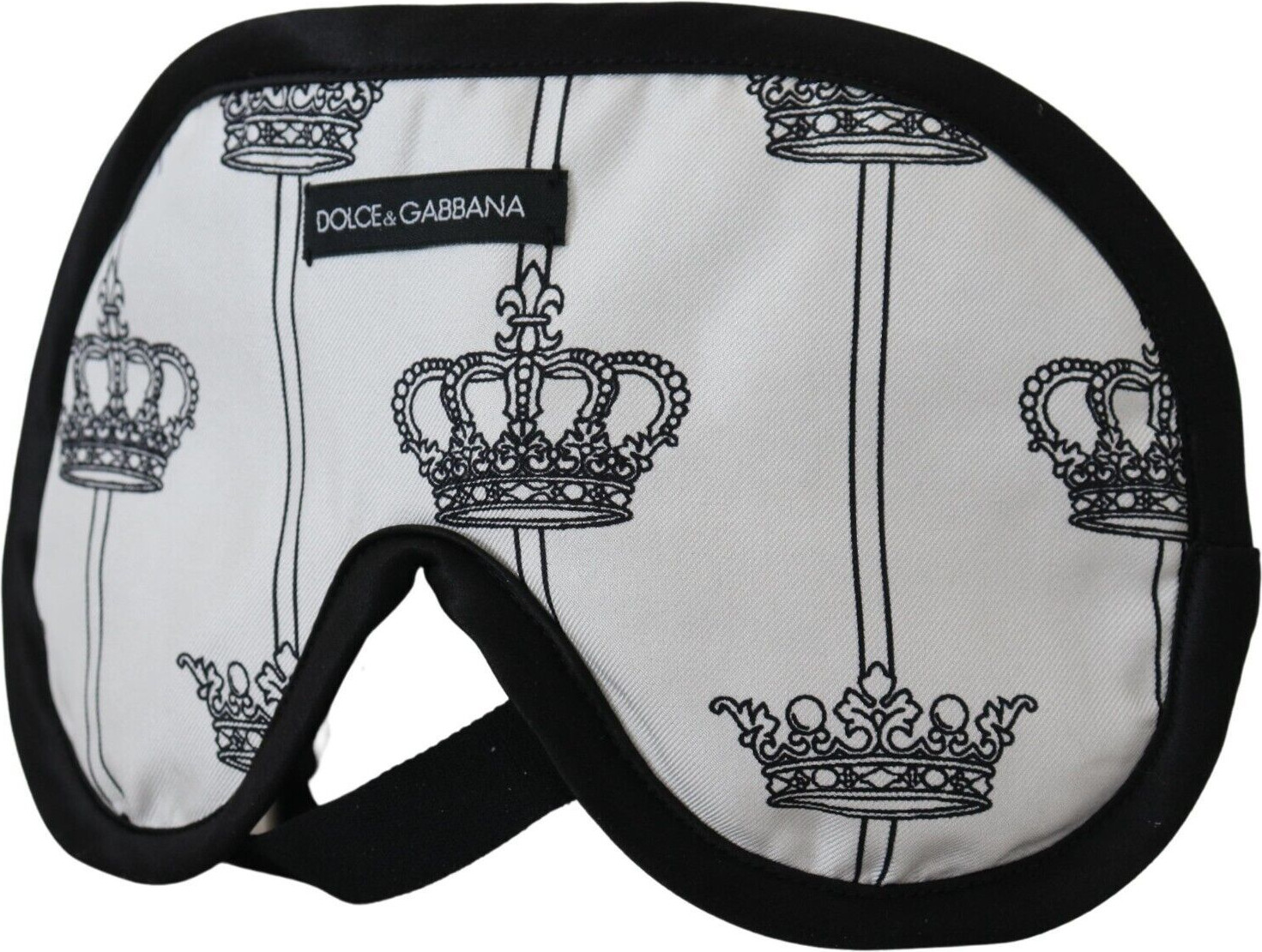 Dolce & Gabbana Elegant Silk-Blend Crown ko'z maskasi
