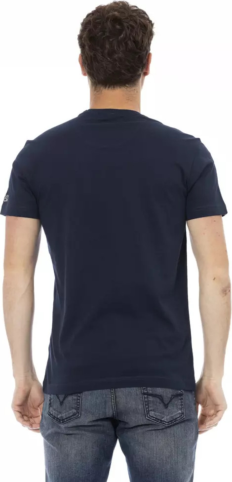 T-shirt Trussardi Blue Cotton Men T-Shirt