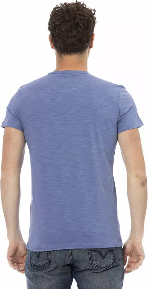 Trussardi Moviy Paxta T-kuchagi