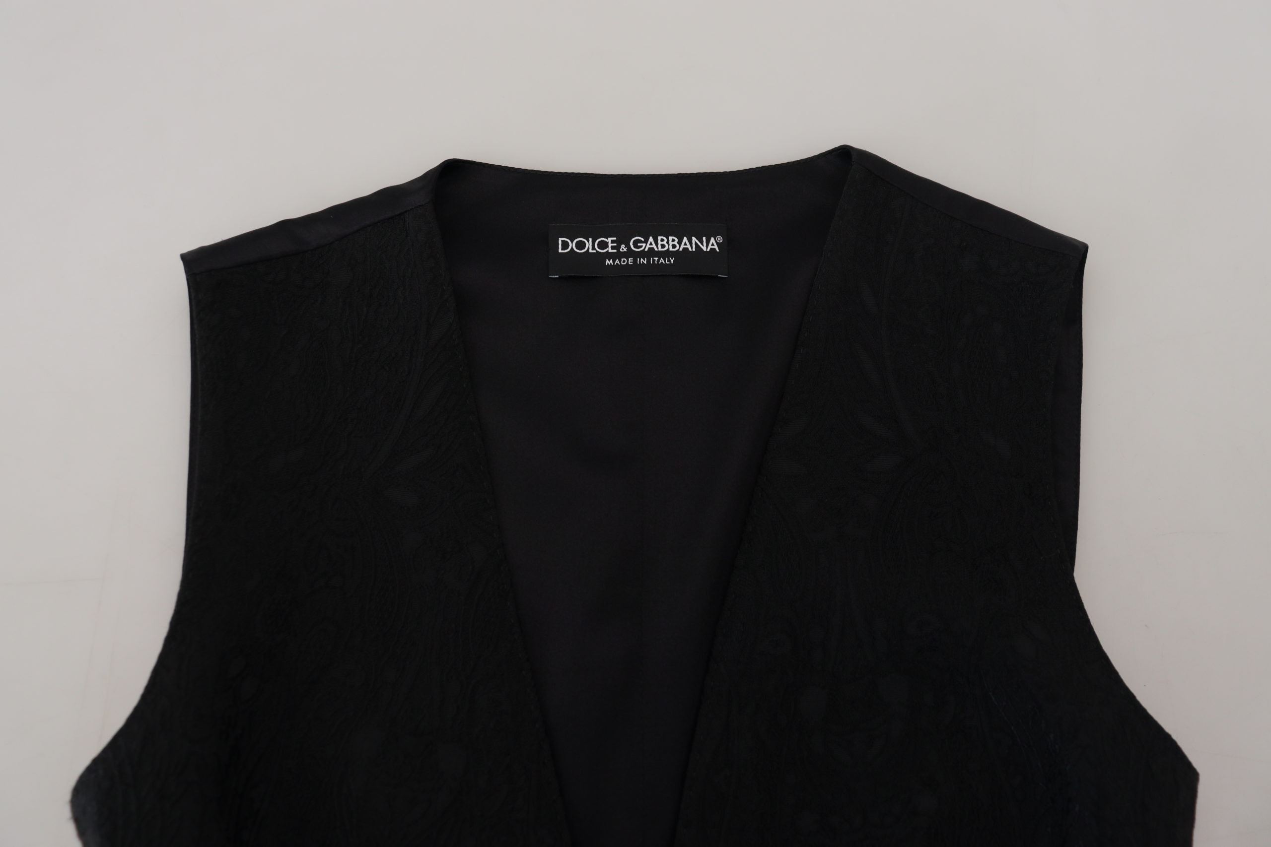 Dolce & Gabbana Qora Brokatli Ustki Kiyim