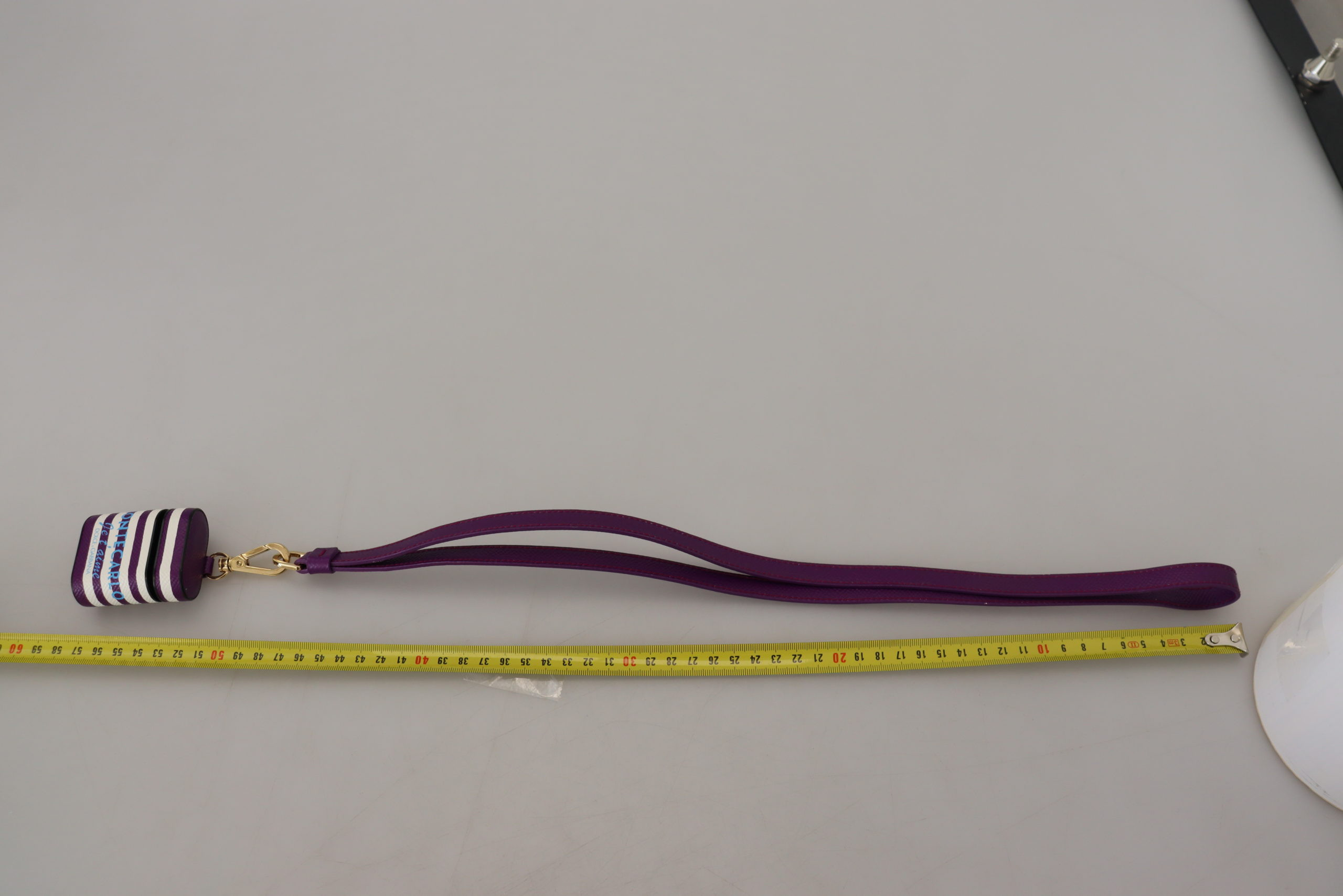 Airpods Case Dolce & Gabbana Chic Purple Leather