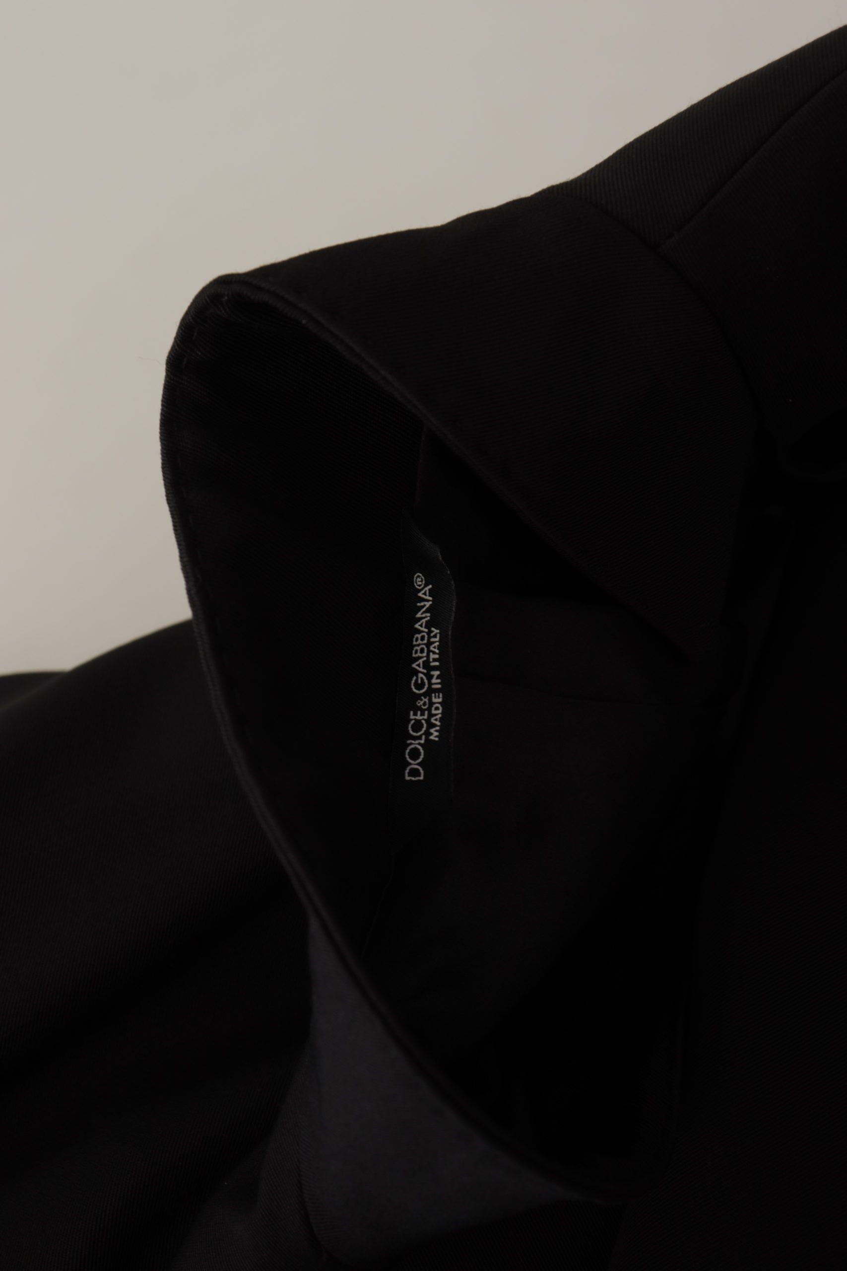 Dolce & Gabbana Qora Jun Yagona Tugmali Kostyum Jilet