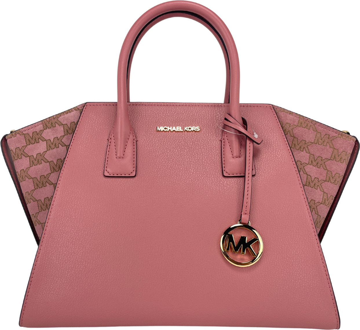 Satchel Crossbody Bag Michael Kors Signature Leather Top Zip Satchel