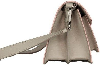 Crossbody Handbag MCM Signature Soft Pink Diamond Logo Leather Mini Flap Lock