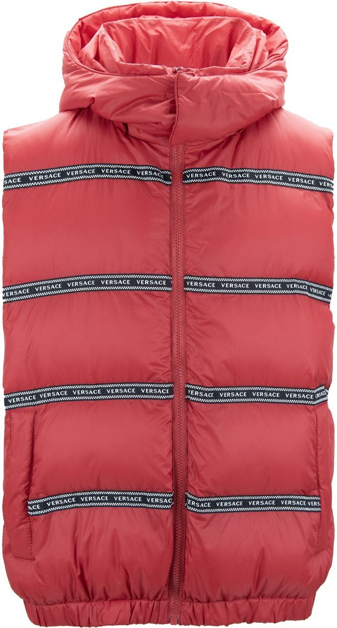 Vest Versace Elegant Red Logo Vest