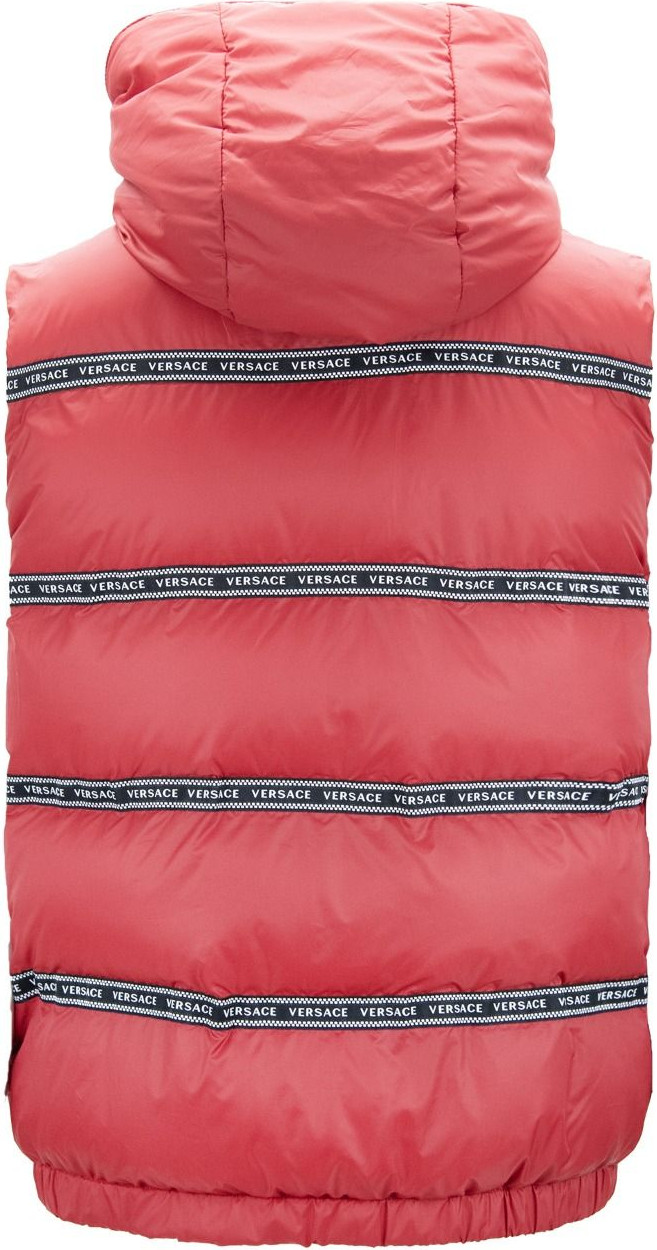 Vest Versace Elegant Red Logo Vest