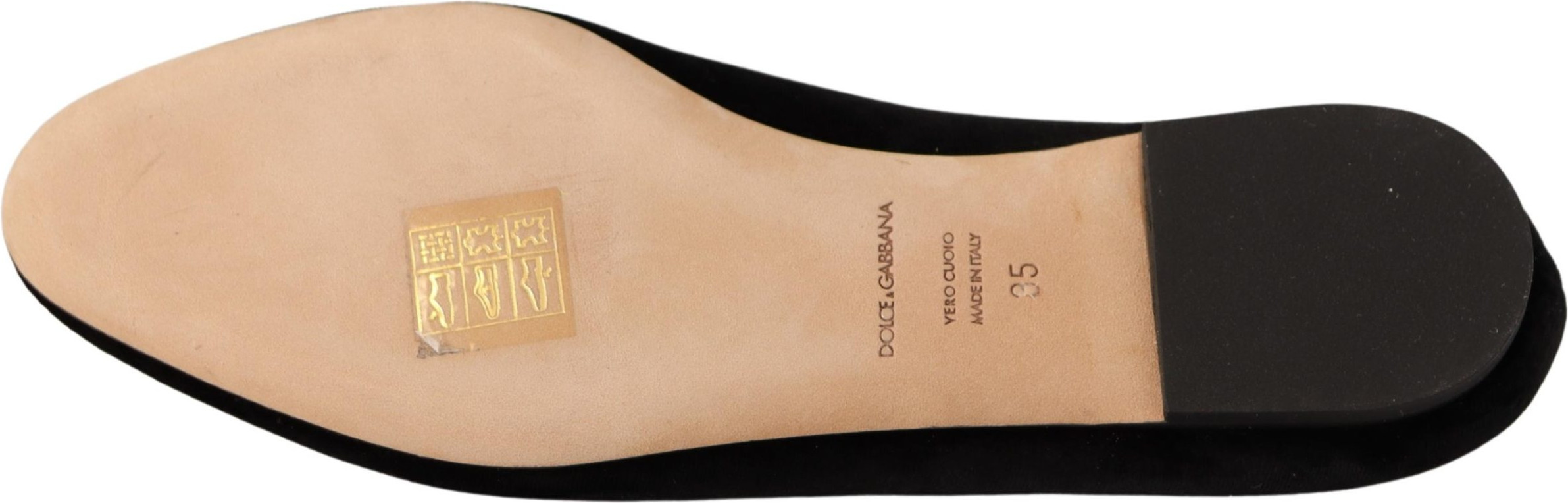 Dolce & Gabbana Qora Muqaddas Yurak Patchli Sliponlar