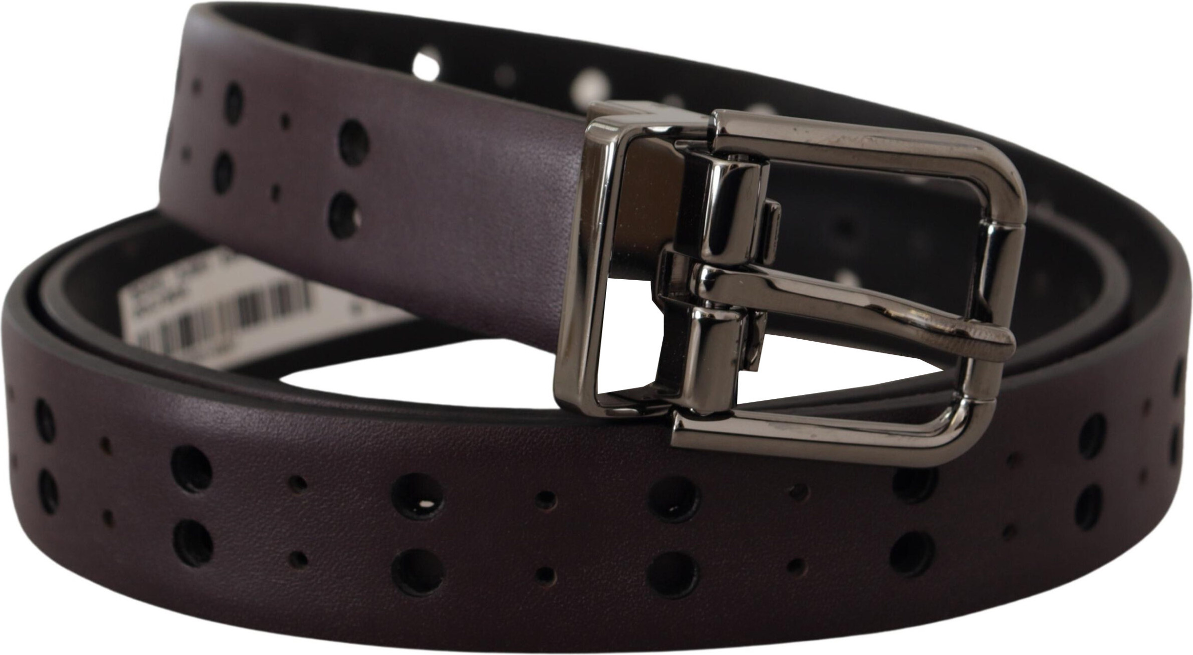 Belt Dolce & Gabbana Burgundy Elegance
