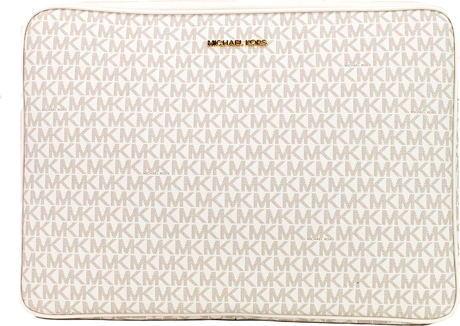 Michael Kors Jet Set Travel Katta ochimrang Signature PVCDagi noutbuk uchun sumka