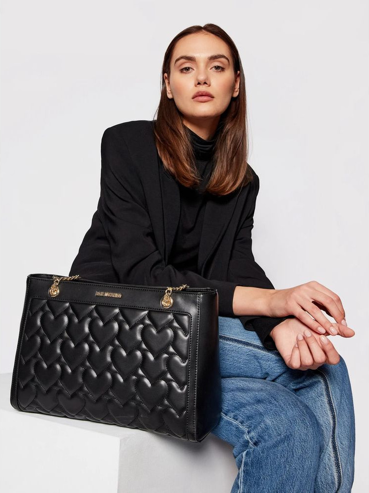 Shopper Bag LOVE MOSCHINO Chic Heart Motif
