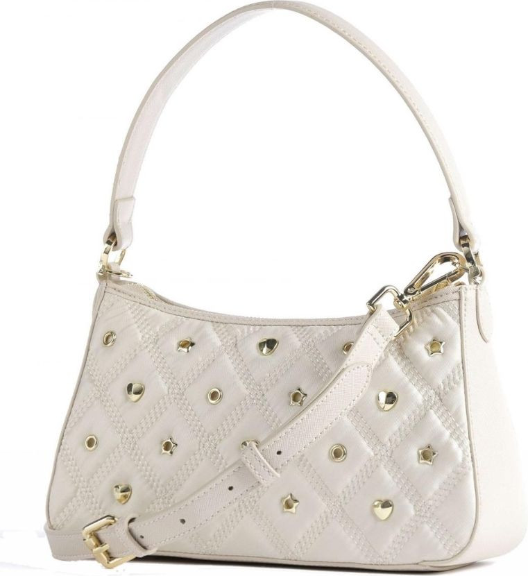 Crossbody Bag LOVE MOSCHINO Chic White Nylon Crossbody Beauty