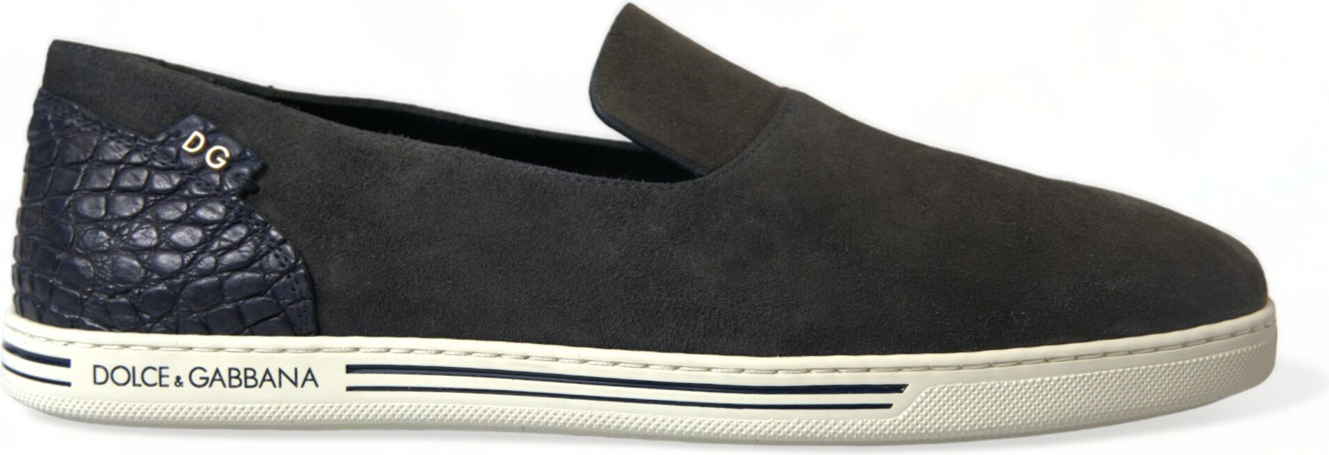 Loafers Dolce & Gabbana Blue Suede