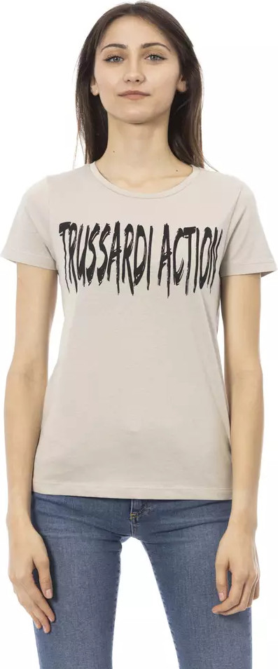 T-Shirt Trussardi Beige Cotton Women T-Shirt