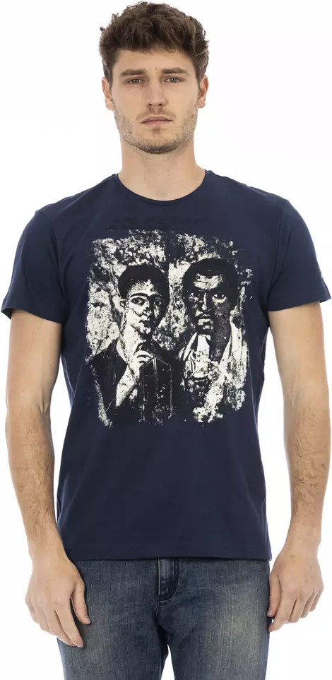 T-Shirt Trussardi Blue Cotton Men