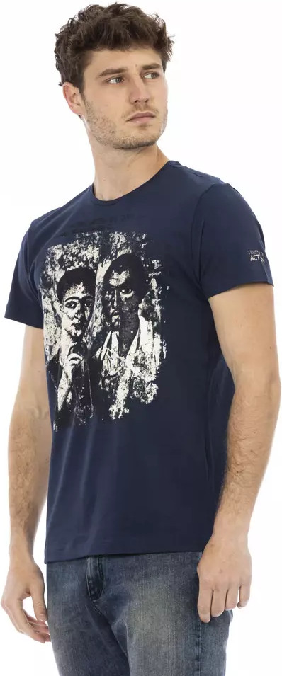 Футболка Trussardi Blue Cotton Мужская