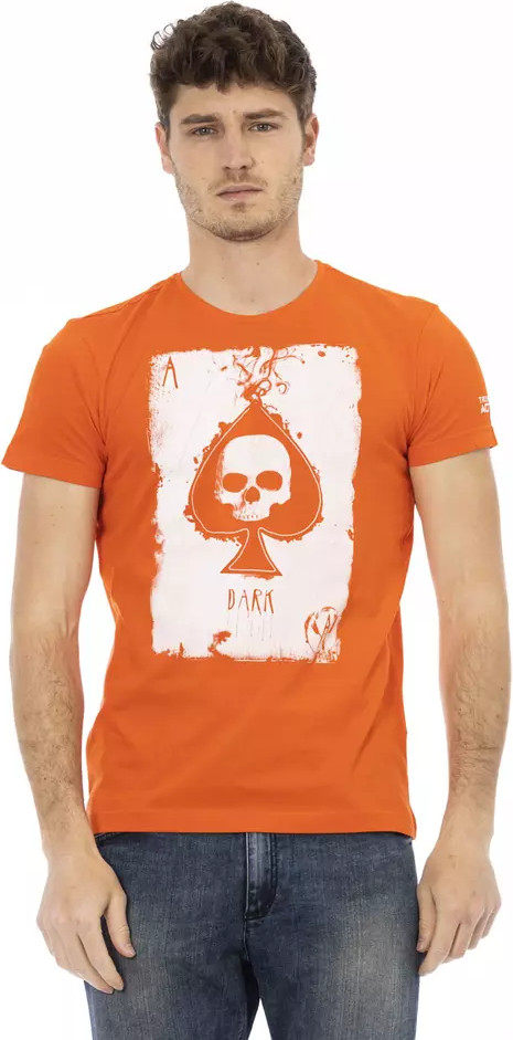 T-Shirt Trussardi Orange Cotton Men T-Shirt