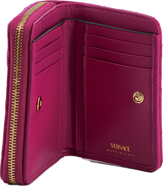 Кошелек Versace Элегантный Фиолетовый Стеганая Кожа